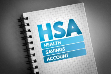 HSA - Not defterinde Sağlık Tasarruf Hesabı kısaltması, tıbbi konsept geçmişi