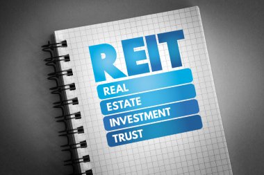 REIT - Gayrimenkul Yatırım Vakfı Not defterinde kısaltma, iş konsepti geçmişi