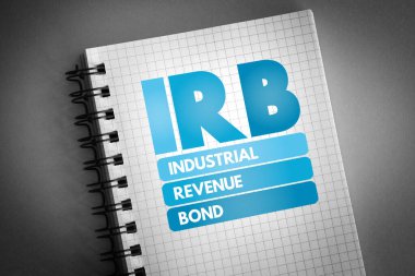 IRB - Endüstriyel Gelir Tahvil kısaltması not defterinde, iş konsepti geçmişi