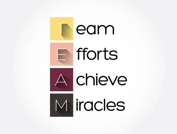 Team Team Effort Achieve Miracles Business Concepts Background — 스톡 벡터