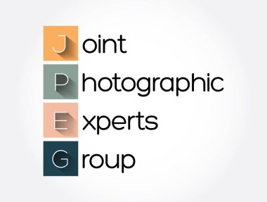 JPEG - Ortak Fotoğraf Uzmanları Grubu kısaltması, kavram arka planı