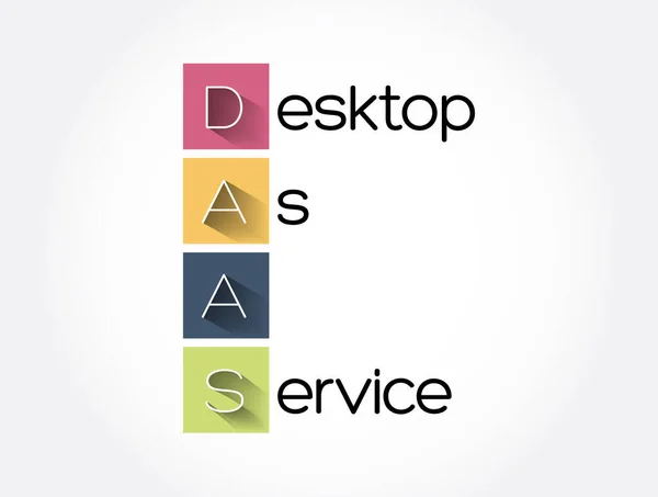 Daas Desktop Service Acronym — стоковий вектор