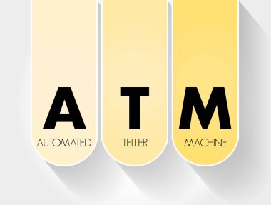 ATM - Otomatik Teller Makinesi kısaltması, kavram arkaplanı
