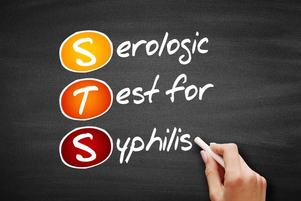 Sts Sérologický Test Zkratku Syphilis Koncept Tabuli — Stock fotografie