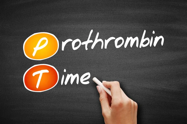 Acrónimo Prothrombin Time Concepto Pizarra — Foto de Stock