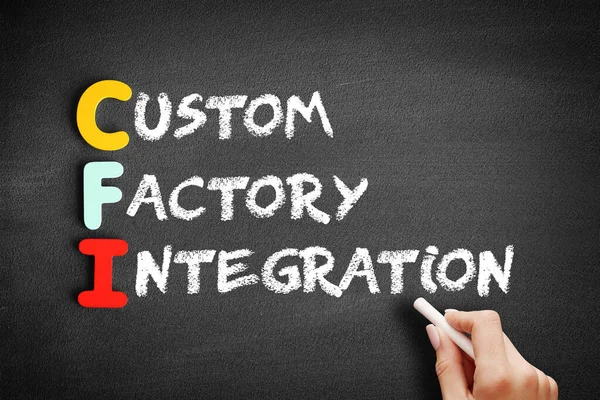 Cfi Custom Factory Integration Acronyme Concept Entreprise Sur Sanglier — Photo