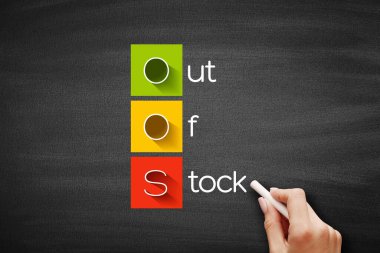 OOS - Borsa kısaltması yok, karatahta iş konsepti geçmişi