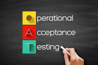 OAT Operasyonel Kabul Testi, karatahtadaki teknoloji işi konsepti