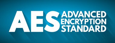 AES - Gelişmiş Şifreleme Standart kısaltma, teknoloji kavramı arka planı