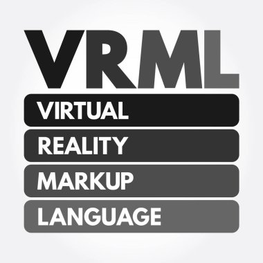 VRML - Sanal Gerçeklik Markup Dili kısaltması, teknoloji kavramı arka planı