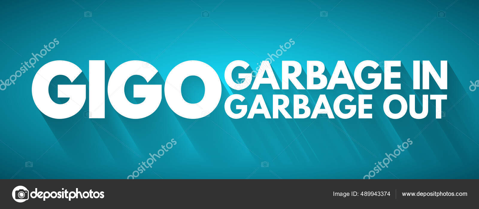 Gigo Garbage Garbage Out Acronym Technology Concept Background Stock