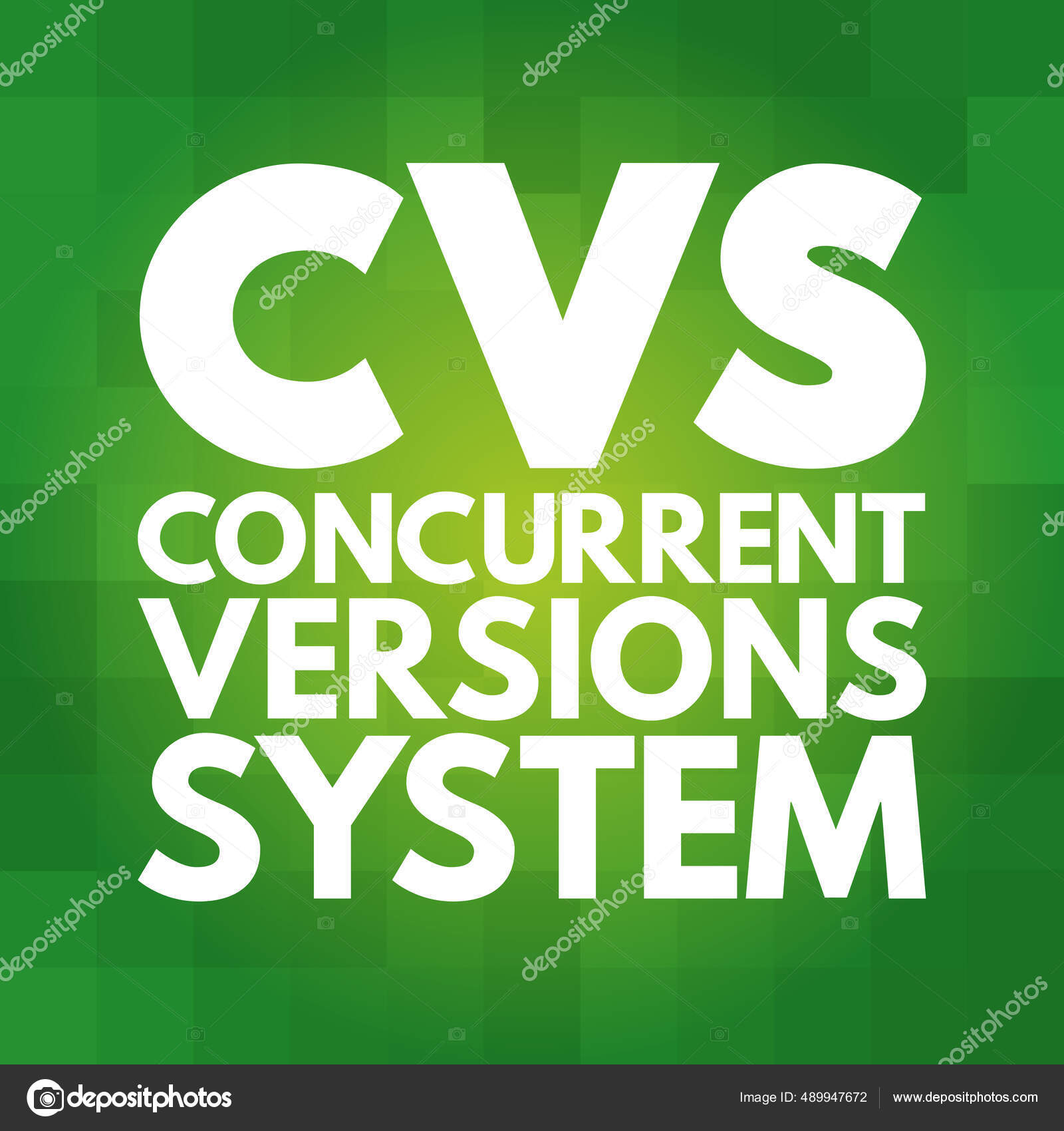 Cvs Concurrent Versions System Acronym Technology Concept Background ...