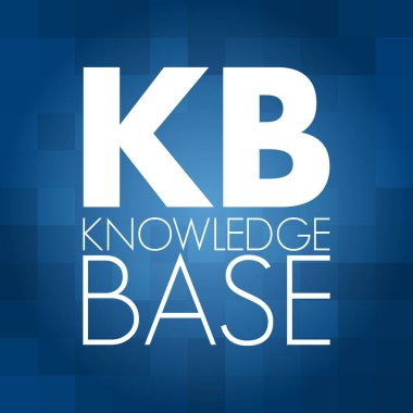 KB - Bilgi Tabanı kısaltması, teknoloji kavramı arkaplanı