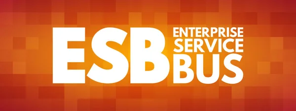 Esb 企業サービスバスの頭字語 技術コンセプトの背景 — ストックベクタ