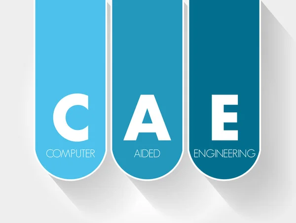 Cae Acronyme Ingénierie Assistée Par Ordinateur Contexte Concept Technologie — Image vectorielle