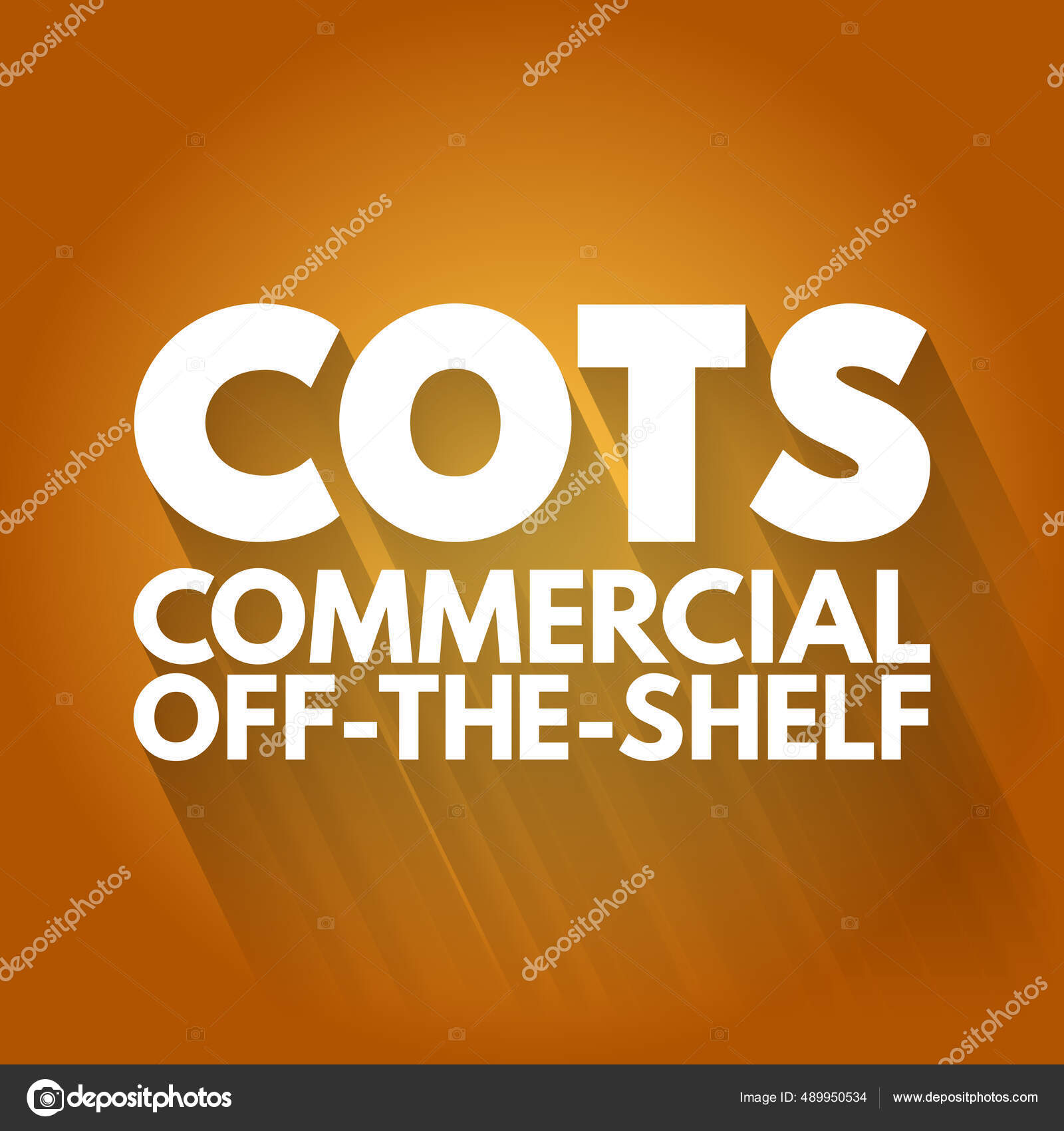 Cots Commercial Shelf Acronym Business Concept Background Stock Vector Image by ©dizanna 489950534