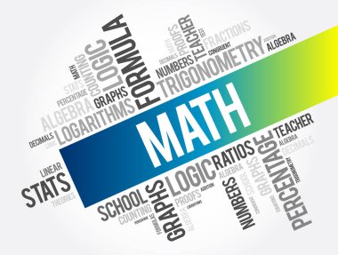 Matematik kelime bulut kolajı, eğitim konsepti geçmişi