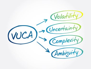 VUCA - Değişkenlik, Belirsizlik, Karmaşıklık, Belirsizlik kısaltması, iş konsepti geçmişi