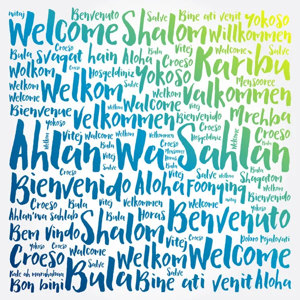 Bienvenido (Welcome in Spanish) word cloud - Stock Illustration  [72231059] - PIXTA