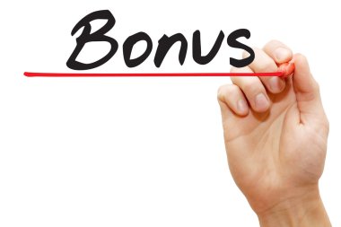 Bonus, iş concep yazma el