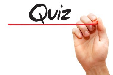 Quiz, iş concep yazma el