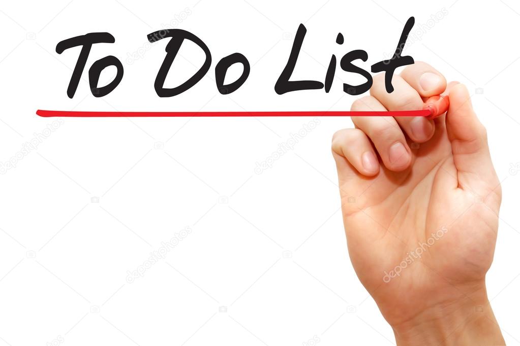 Hand writing To Do List, business concep