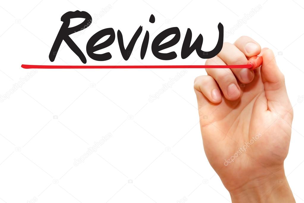 Hand writing Review, business concep