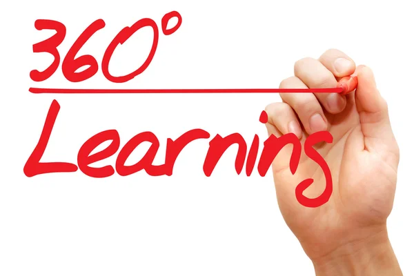 Hand writing 360 Degrees Learning, business concept — Stock Photo, Image