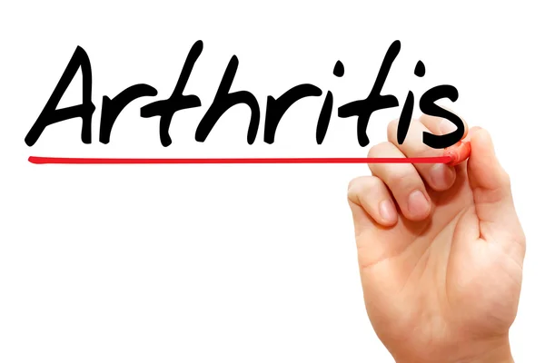 Hand writing Arthritis, concept — Stock Photo, Image