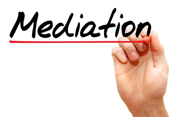 Hand writing Mediation, business concept — Stock Photo, Image