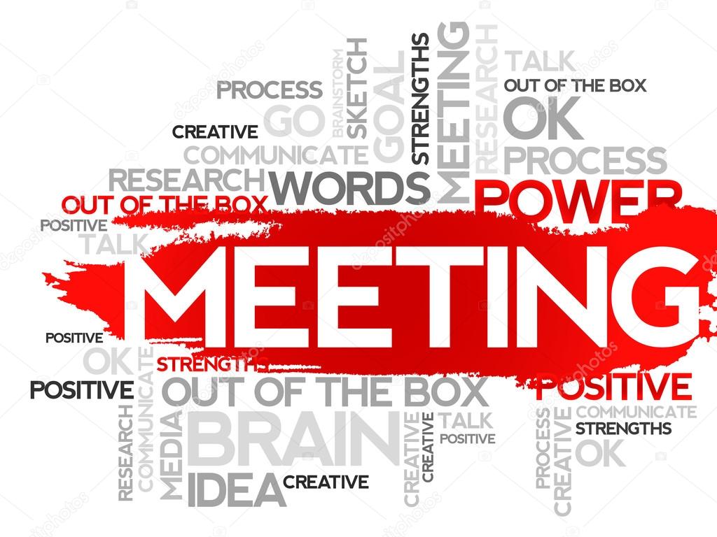 MEETING. Business collage