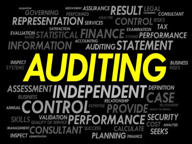AUDITING word cloud clipart