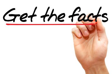 El yazılı almak gerçekler, iş concep