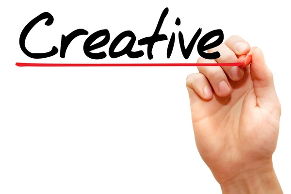 Scrittura a mano Creativo, business concep — Foto Stock