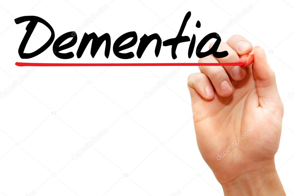 Hand writing Dementia, concep — Stock Photo © dizanna 67027861