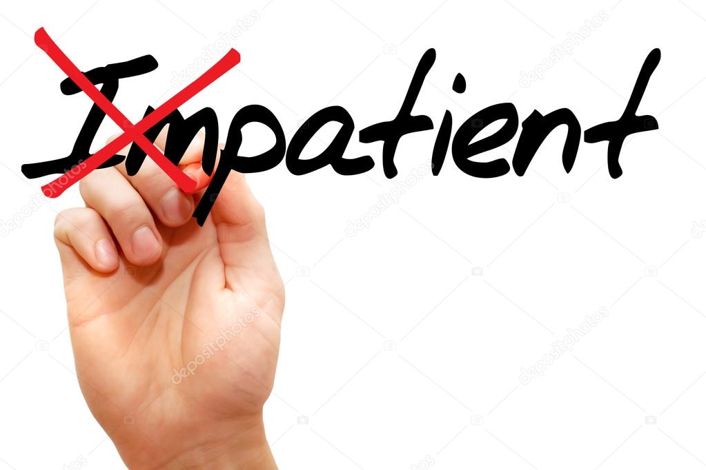 Turning the word Impatient into Patient Stock Photo by ©dizanna 67029921