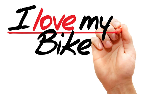 나는 나의 자전거를 사랑 한다 — 스톡 사진