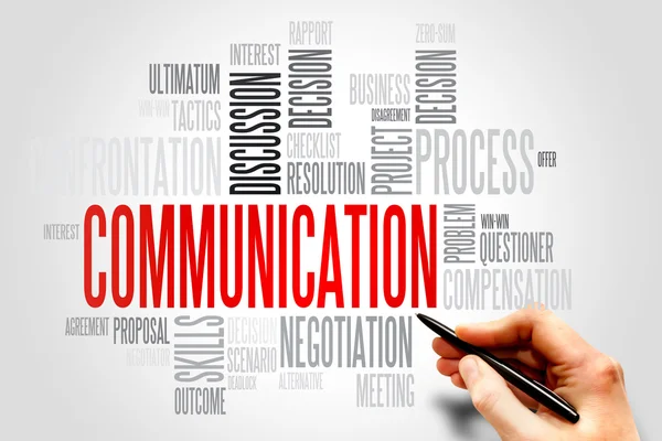 Conceito de negócio de comunicação — Fotografia de Stock