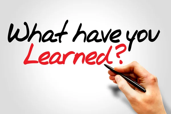 What have you Learned? — Stock Photo, Image