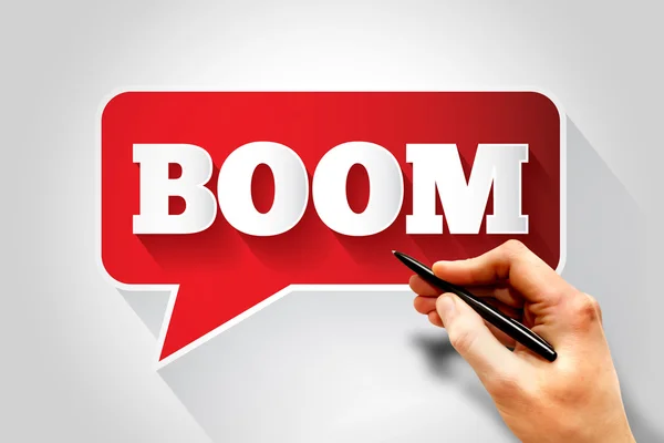 Boom-SMS — Stockfoto