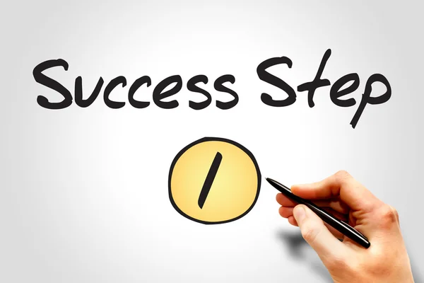 1 framgång steg — Stockfoto