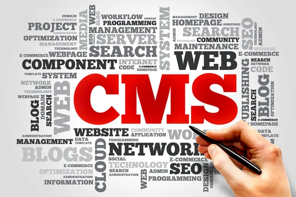 CMS word cloud — Stockfoto