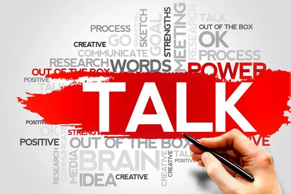 TALK word cloud — Stock Photo, Image