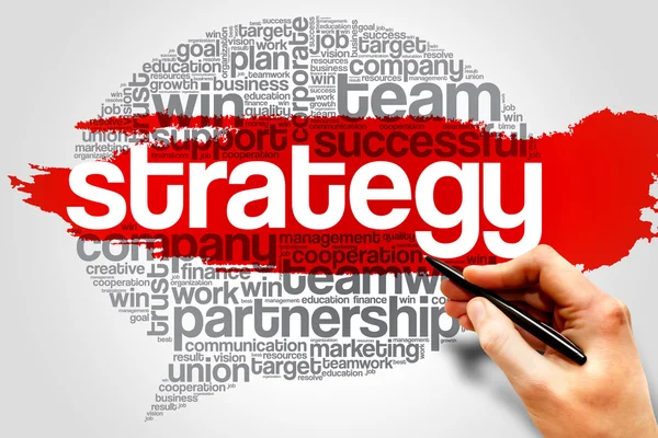 Strategy Think Bubble — Stock Photo, Image