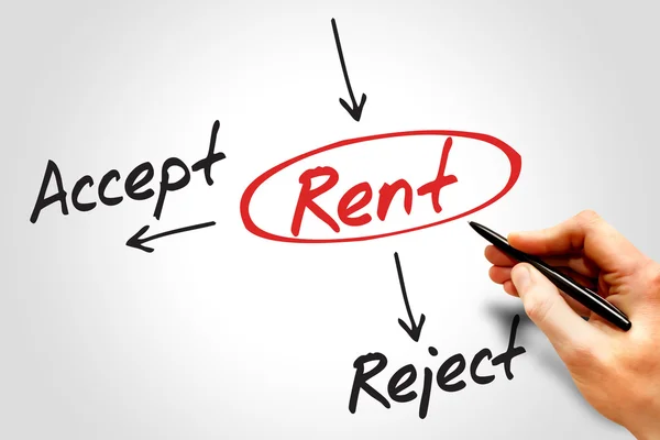 Accept or Reject Rent — Stock Photo, Image