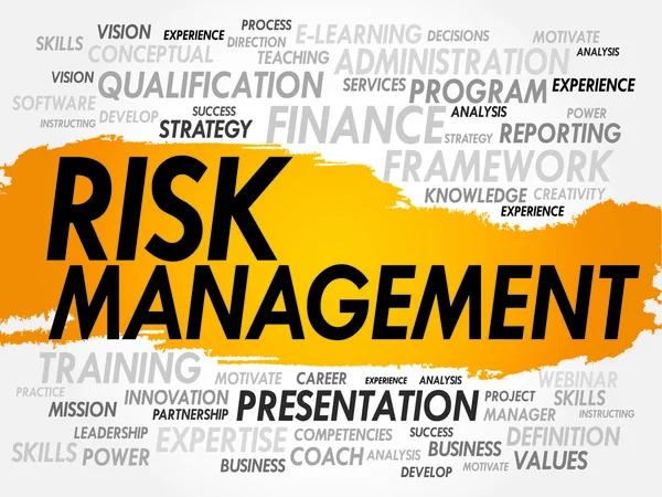 Manajemen risiko - Stok Vektor