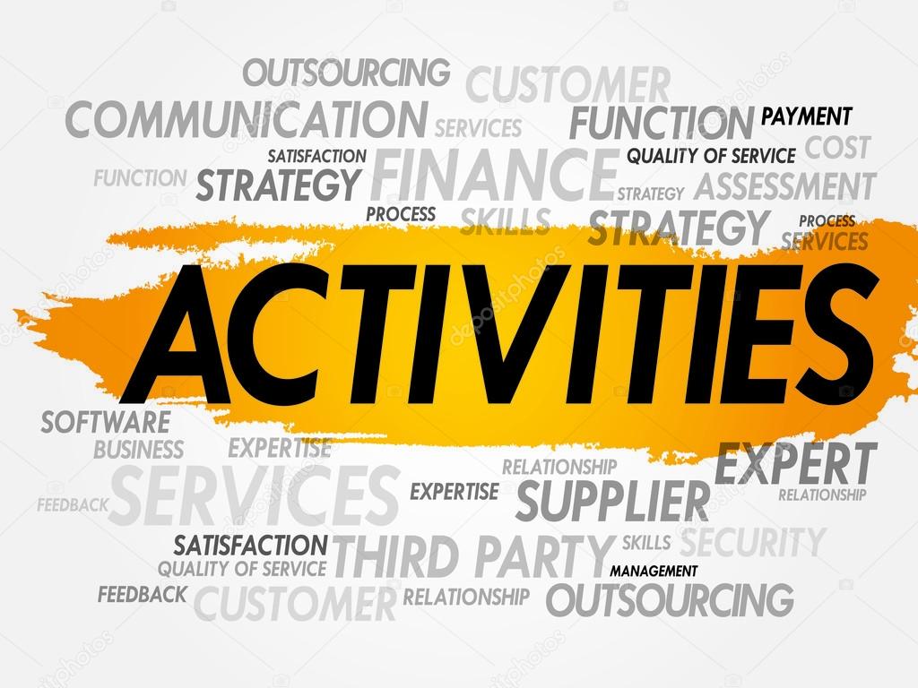 ACTIVITIES Stock Vector Image by ©dizanna #67826519