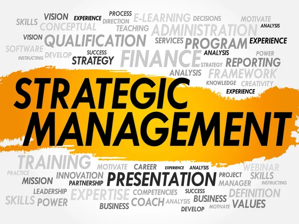 Стратегічний менеджмент — стоковий вектор