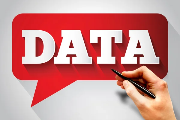 DATA message — Stock Photo, Image