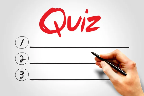 Boş liste quiz — Stok fotoğraf